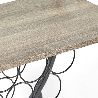  Martino Bar Cart Black/Natural - Buylateral