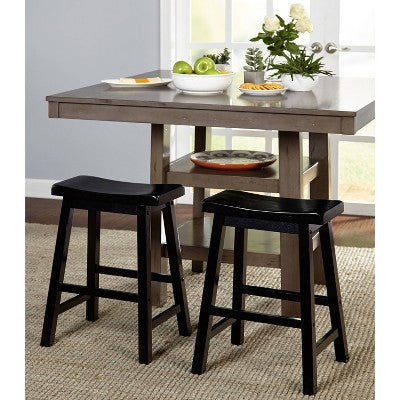  Set Of 2 24" Belfast Saddle Stools - Buylateral
