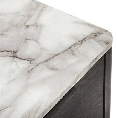  Keely Nightstand Charcoal Gray - Buylateral