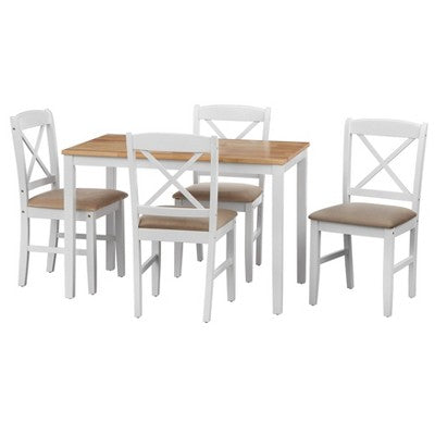  5pc Mason Rectangular Crossback Dining Set - Buylateral