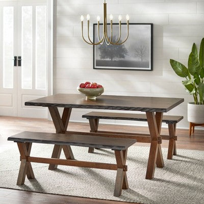  3pc Mandeville Dining Set Brown - Buylateral