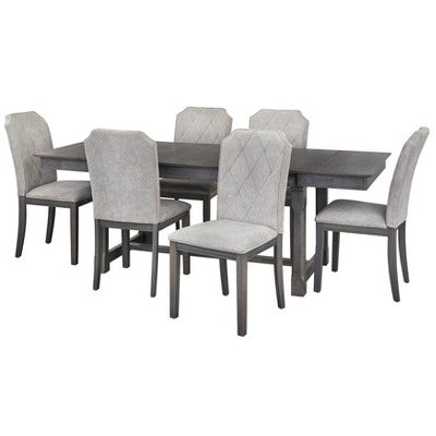  Riga Expandable Dining Set Gray - Buylateral