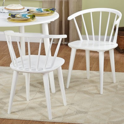  Set Of 2 Florence Contemporary Windsor Dining Chairs - Buylateral