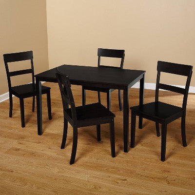  5pc Beverly Dining Set Black - Buylateral