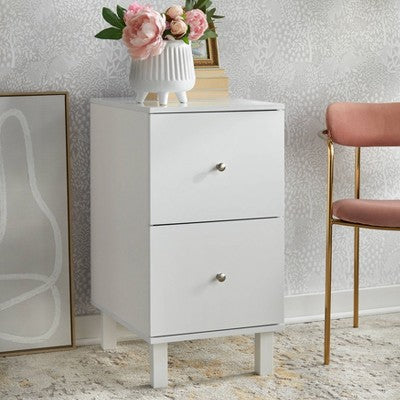  Foster File Cabinet 2 Drawer White - Buylateral
