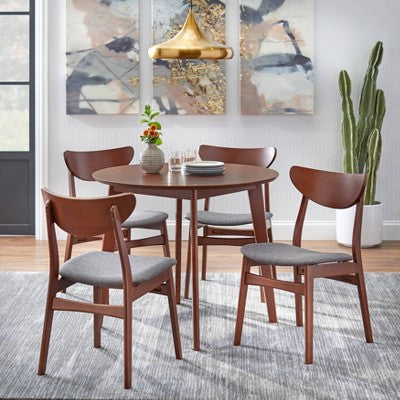  Set Of 2 Tania Dining Chair Dark Gray - Buylateral