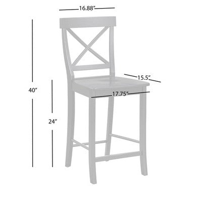  Set Of 2 24" Albury Counter Height Barstools - Buylateral