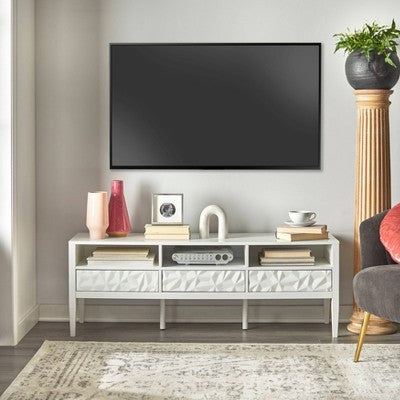  Marquise Modern TV Stand For TVs Up To 60" White - Buylateral