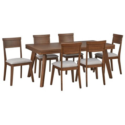  7pc Berea Rectangular Dining Set - Buylateral