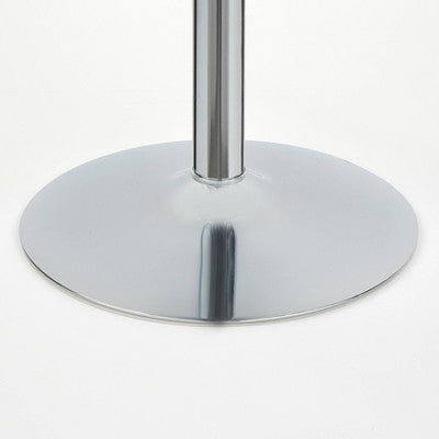  Raleigh Retro Bar Height Pub Dining Table White/Chrome - Buylateral