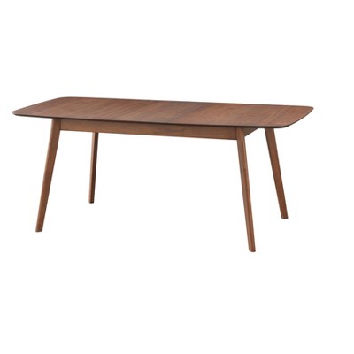  7pc Wave Rectangular Dining Set Walnut/Blue - Buylateral