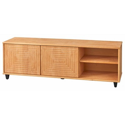  Messina TV Stand For TVs Up To 68" Light Brown - Buylateral