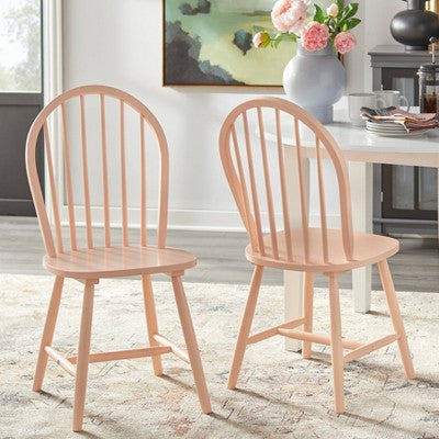  3pc Chadwick Drop Leaf Dining Set With 2 Windsor Chairs - Buylateral