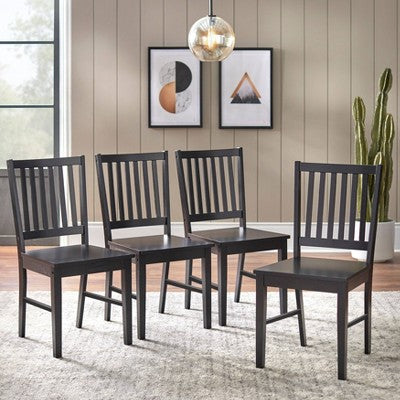  Set Of 4 Contemporary Shaker Dining Chairs - Buylateral