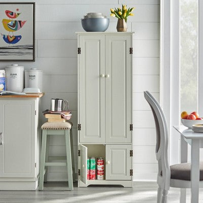  Extra Tall Antique Cabinet White - Buylateral