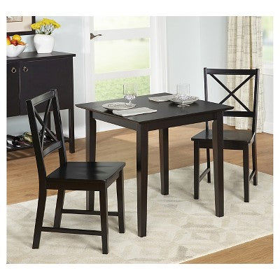  3pc Cross Back Dining Set - Buylateral
