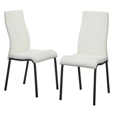  Set Of 2 Nora Contemporary Dining Chairs - Buylateral