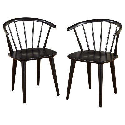  Set Of 2 Florence Contemporary Windsor Dining Chairs - Buylateral