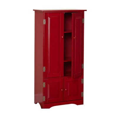  Tall Storage Cabinet Red - Buylateral
