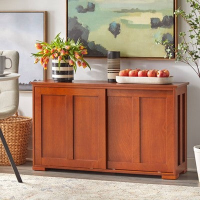  Pacific Stackable Cabinet With Sliding Doors - Buylateral