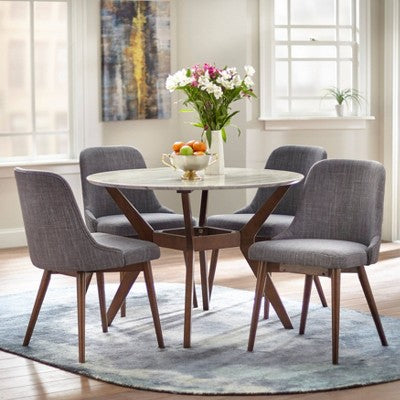  Saville Dining Table Walnut - Buylateral