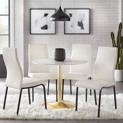  Set Of 2 Nora Contemporary Dining Chairs - Buylateral