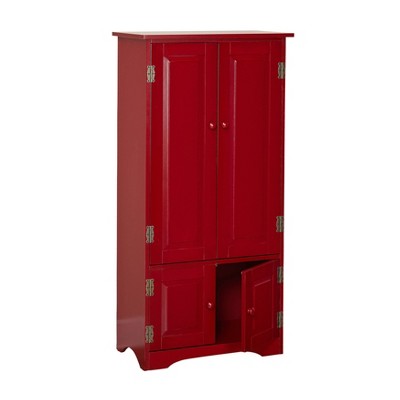  Tall Storage Cabinet Red - Buylateral