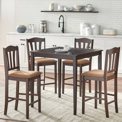  5Pc Contemporary Tribeca Counter Height Dining Set - Buylateral