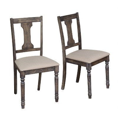  5pc Burntwood Dining Set Gray - Buylateral