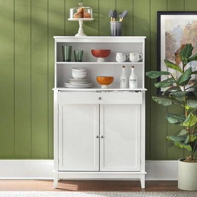  Farmhouse Buffet And Hutch White - Buylateral