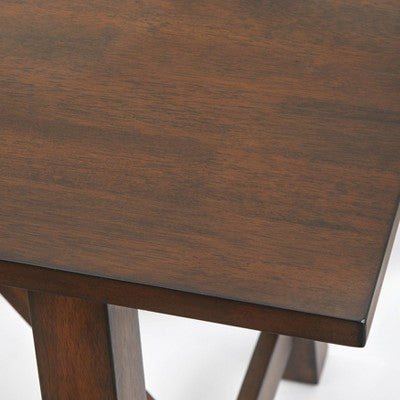  Davidson Modern Rectangular Farmhouse Dining Table Rustic Brown - Buylateral