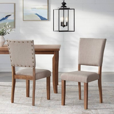  Set Of 2 Provence Dining Chairs Driftwood - Buylateral