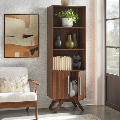  71" Ashfield Bookshelf Walnut - Buylateral