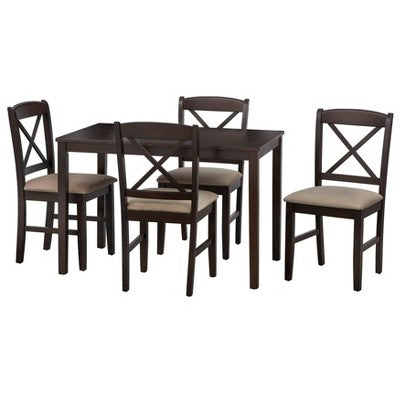  5pc Mason Rectangular Crossback Dining Set - Buylateral