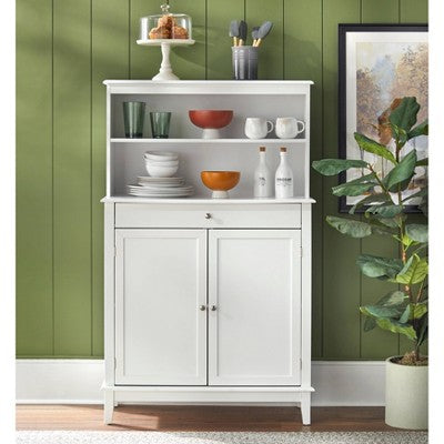  Farmhouse Buffet And Hutch White - Buylateral
