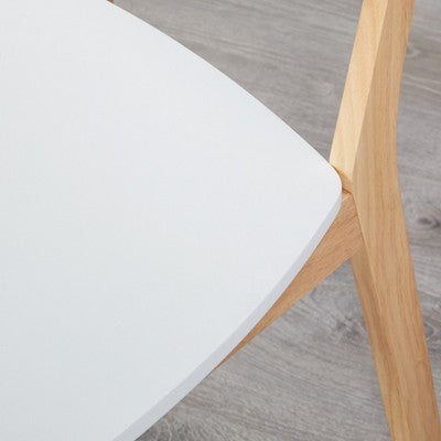  5pc Perla Dining Set White/Natural - Buylateral