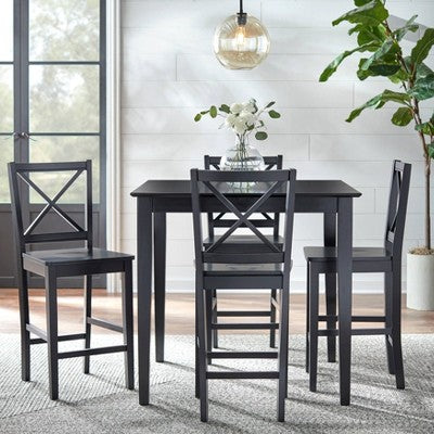  Set Of 2 30" Virginia Cross Back Chairs - Buylateral