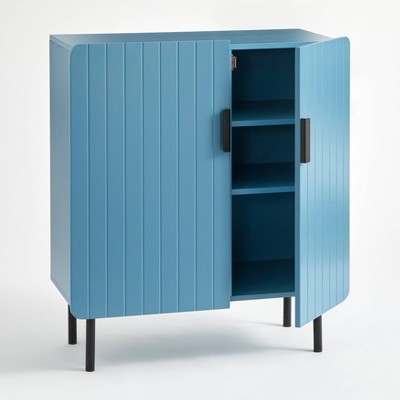 Fulton 2 Door Channel Front Buffet Blue - Buylateral