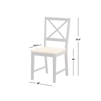  Set Of 2 Virginia Crossback Dining Chairs - Buylateral