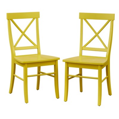  Set Of 2 Albury Cross Back Dining Chairs - Buylateral