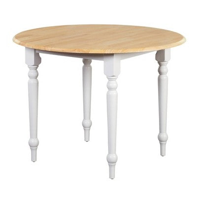  3pc Virginia Dining Set Wood/White - Buylateral
