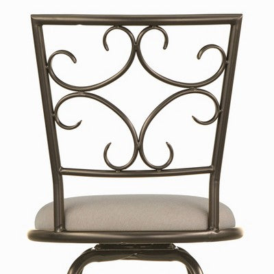  Set Of 3 Claremont Adjustable Height Swivel Barstools Black - Buylateral