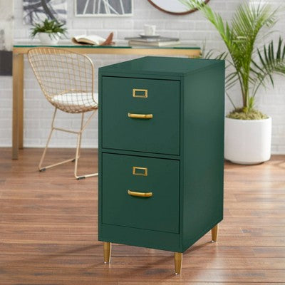  Dixie 2 Drawer Cabinet Green - Buylateral