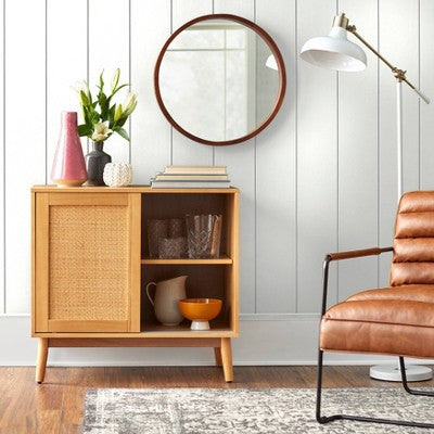  Rosen Rattan Sliding Door Buffet Natural - Buylateral