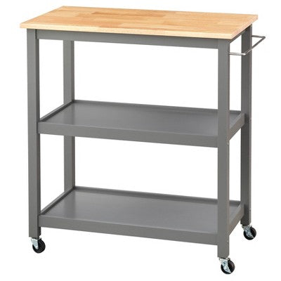  Mylah Kitchen 2-Tier Rolling Cart - Buylateral