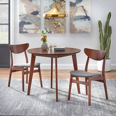  Set Of 2 Tania Dining Chair Dark Gray - Buylateral