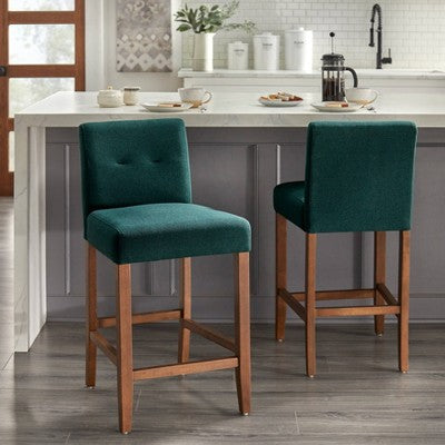  24" Set Of 2 Crawford Counter Height Barstools - Buylateral