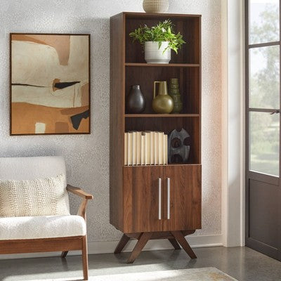 71" Ashfield Bookshelf Walnut - Buylateral