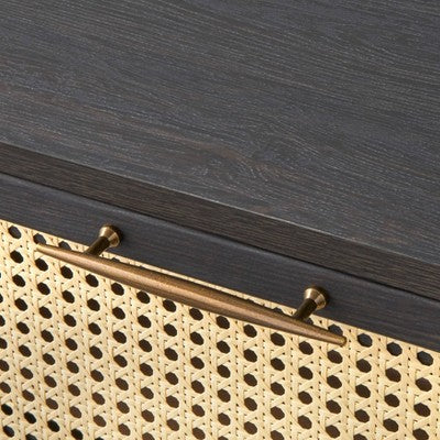  Andros Night Stand With Faux Cane Drawer Front - Buylateral