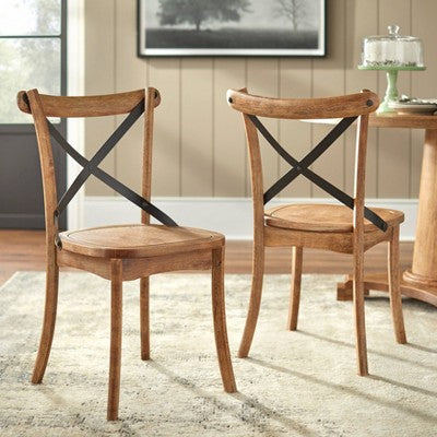  5pc Norwich Dining Set Black/Driftwood - Buylateral
